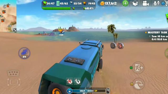 Off The Road | Karma mastery task- Tow 10 km using winch. смотреть онлайн