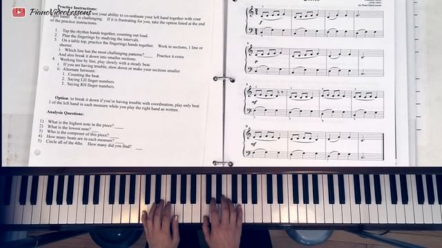 Free Beginner Piano Lesson | #53- Mezzoforte A Dance by Gurlitt| [Year 1] 4-5 смотреть онлайн