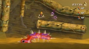 Как пройти ниже 40 секунд Rayman Legends «Зыбучие пески» (Захвачено)