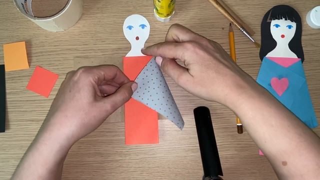Кукла из бумаги для кукольного театра. Видеоурок смотреть онлайн