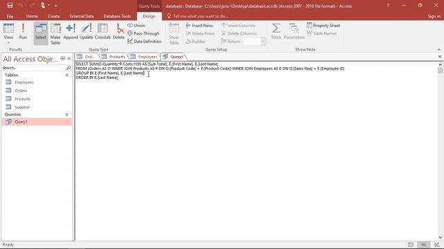 SQL In MS Access - Conditional Grouping With HAVING
