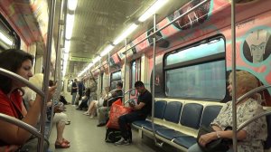 4k || НА ПОЕЗДЕ СОЮЗМУЛЬТФИЛЬМ ДО "ПОЛЯНКИ" ОТ СТАНЦИИ "МЕНДЕЛЕЕВСКАЯ"