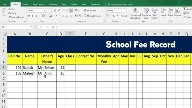 Create Automatic Student Fee Management in MS Excel | MS Excel | #ms_excel смотреть онлайн