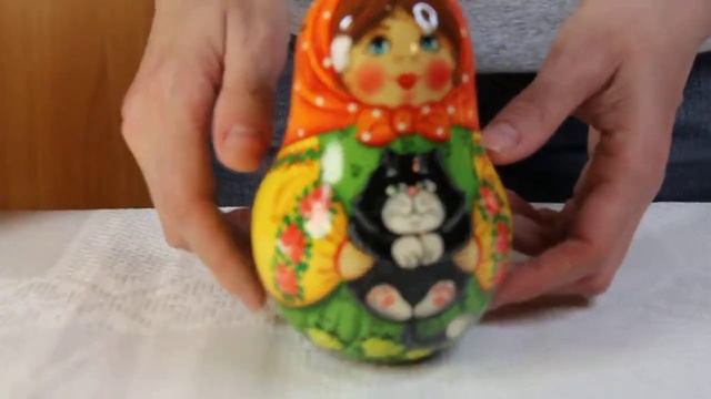 Матрёшка неваляшка - Девочка с котиком | РОС-АРТ смотреть онлайн