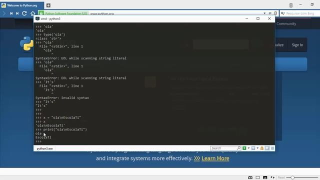05- Manipulação de String em Python смотреть онлайн