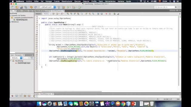 Uso de JOptionPane.showInputDialog en Java смотреть онлайн