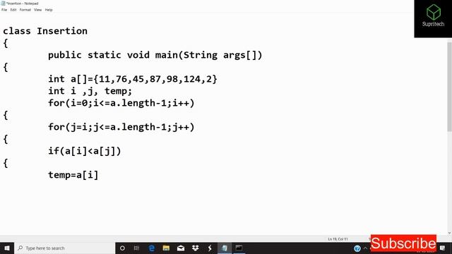 Insertion sort on java || descending order sorting on java || java coding #coding #programming #jav смотреть онлайн