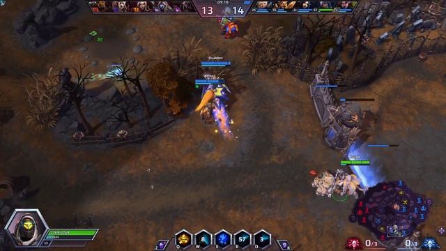 Ана с бустом для Ли-Мин против Валиры (закидоны) в HotS | Лощина | Мастер | Heroes of the Storm смотреть онлайн