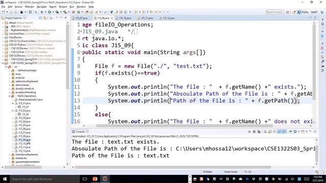 CSE1322S03L18 File Input and Output Operations Discussed with Java and C# смотреть онлайн