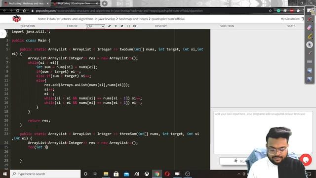 Quadruple Sum | Hashmap and Heaps смотреть онлайн