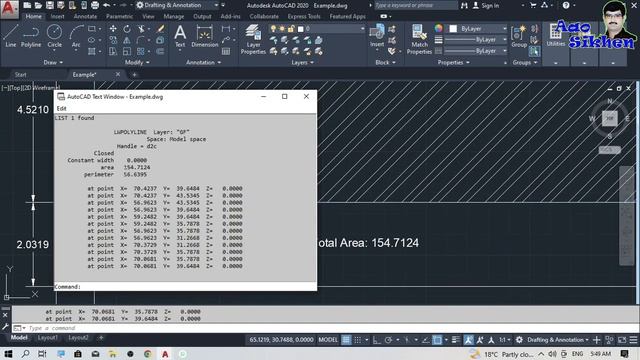 QUICK area in autocad । How To Calculate Area of Any Shape in AutoCAD #aaosikhenautocad смотреть онлайн