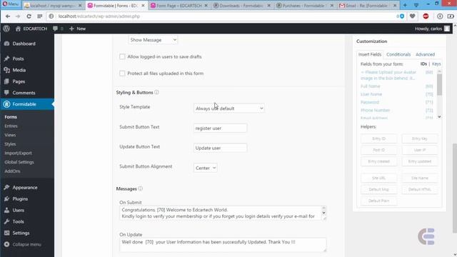 User Registration form in Formidable Pro смотреть онлайн