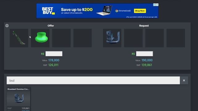 I GOT A DOMINUS ON ROBLOX! (Roblox Trading) смотреть онлайн