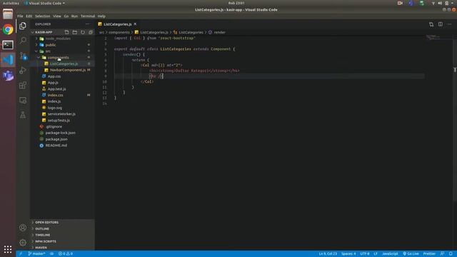 Tutorial React JS dengan API : 4. Setting Font dan Desain Layout смотреть онлайн