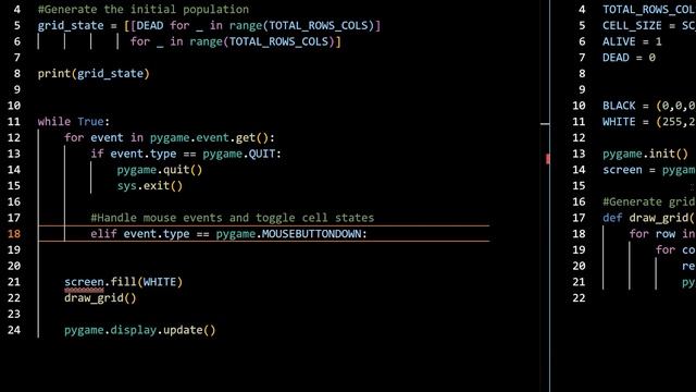 PyGame Python Tutorial | CONWAY’S GAME OF LIFE смотреть онлайн