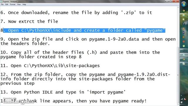 How to install Pygame for Python 3 on Win64 смотреть онлайн