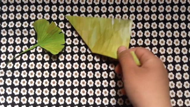 How to cut paper GINKGO LEAF | DIY GINKGO LEAF l CREATING CRAFTING смотреть онлайн