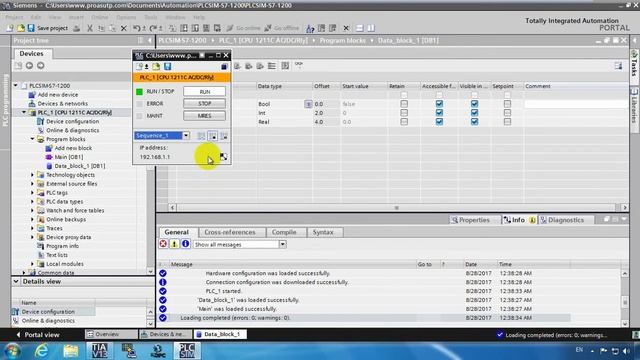 MasterSCADA v3.8. Настройка связи с ПЛК SIEMENS S7-1200 смотреть онлайн