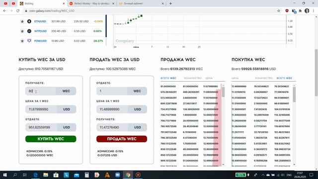 Как купить монету WEC от сообщества WEB TOKEN PROFIT Инструкция смотреть онлайн