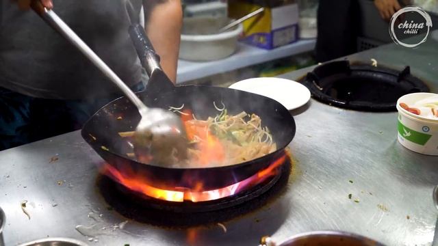 Chinese Street Food -Professional Master Chef Fried Rice With Eggs  Fried Noodle Collection