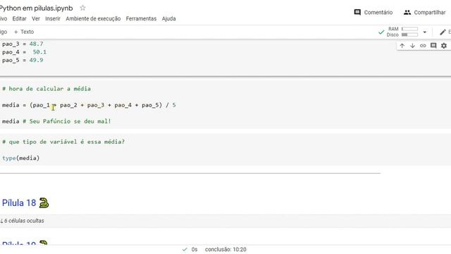 Pílula 17 - variável do tipo float em Python смотреть онлайн