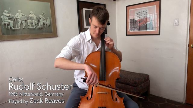 Rudolf Schuster cello, 1986, Mittenwald, GERMANY / Zack Reaves / at the Metzler Violin Shop смотреть онлайн