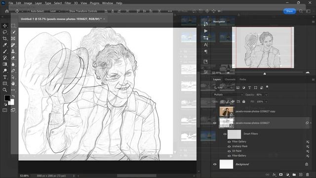 Advanced PENCIL SKETCH Effect - Photoshop Tutorial! #PSDESIRE смотреть онлайн