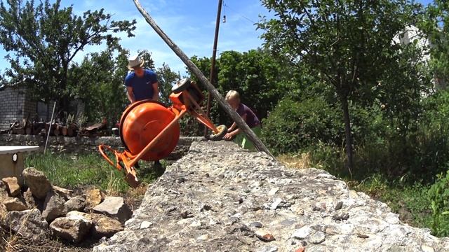 Установка бетономешалки. Продолжаю строить дом своими руками. С вами ВАНО смотреть онлайн