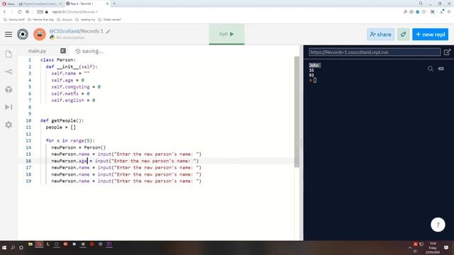 SDD Higher Lesson 5 - Records in Python смотреть онлайн