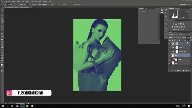 Spotify Duotone Photo Effect Photoshop Eğitimi смотреть онлайн