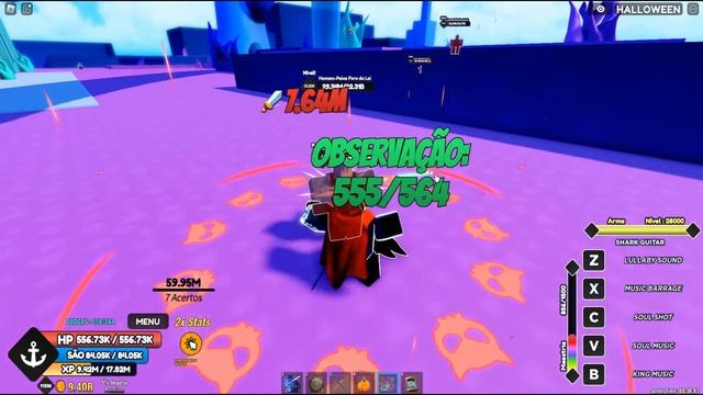 SHOWCASE DA NOVA SHARK GUITAR NO ONE FRUIT SIMULATOR - ROBLOX смотреть онлайн