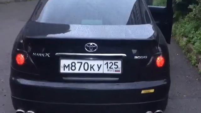Toyota Mark X 3.0 exhaust HKS Выхлоп Марк Х смотреть онлайн
