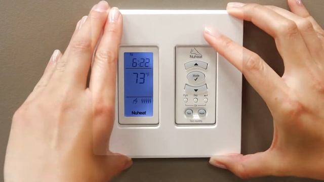 NUHEAT Harmony programming. Step 9, Configuring the Thermostat for Laminate/Engineered Wood Floors. смотреть онлайн