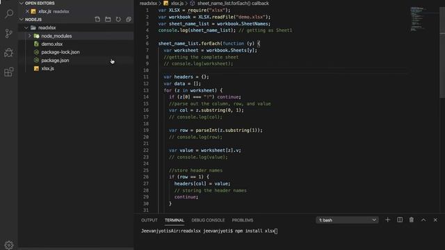 Convert Excel to JSON using Nodejs: 2 Minutes смотреть онлайн