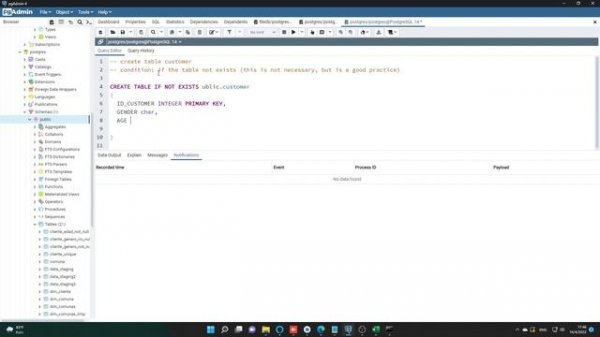 POSTGRESQL TUTORIAL: How to CREATE TABLE in Postgres PG ADMIN