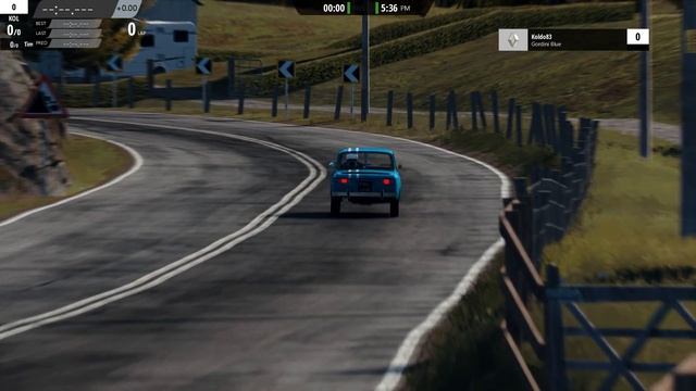 Renault 8 Gordini 1966 test Bannochbrae Assetto Corsa смотреть онлайн