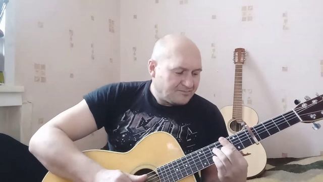 ЛУННЫЙ ЦВЕТОК !!!! ( Flor de Lune Santana cover ) акустическая гитара смотреть онлайн
