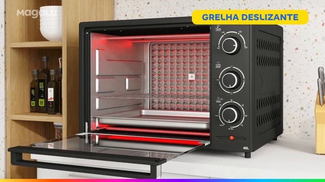 Forno Elétrico de Bancada Britânia com Dourador - 40L Preto BFE45PI смотреть онлайн