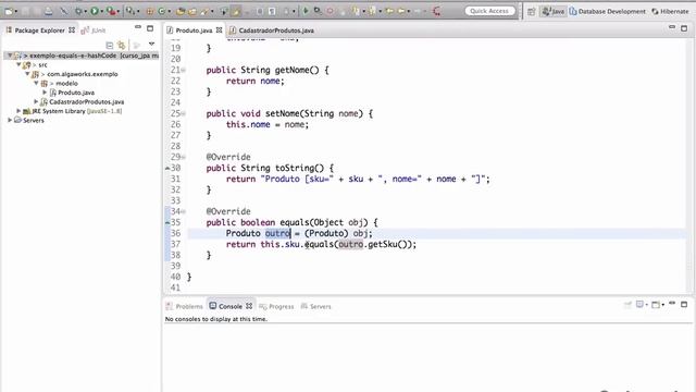 Entendendo o equals e hashCode смотреть онлайн