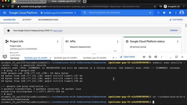 Qwiklabs Orchestrating the Cloud with Kubernetes new API version apps v1 GSP021 смотреть онлайн