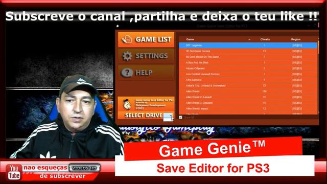 GAME GENIE SAVE EDITOR PARA PS3 TRAVADA E DESTRAVADA смотреть онлайн