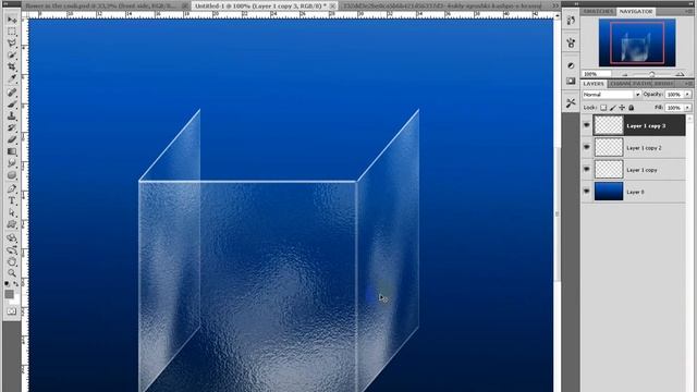 Как с нуля сделать в фотошопе стекло и поместить объект за ним. Уроки от Art of photoshop смотреть онлайн
