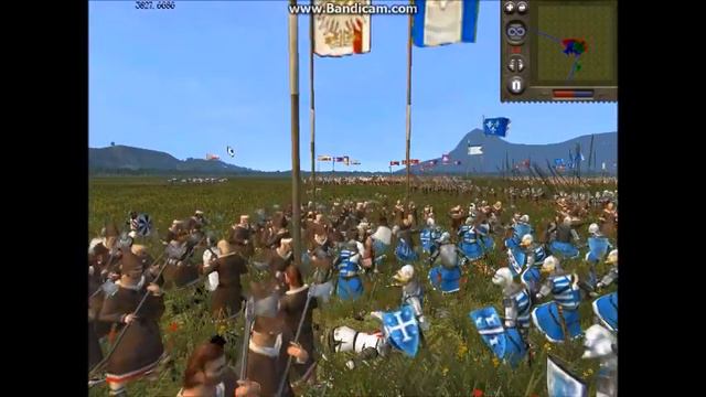 Medieval 2 Total War Battle #1 2v2