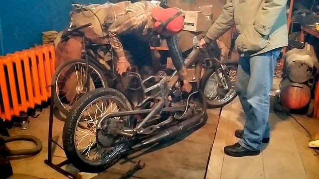ИЖ-49 завели с резонаторами скоростной ИЖ-49 смотреть онлайн