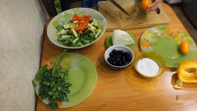 Салат греческий.Рецепт.mp4