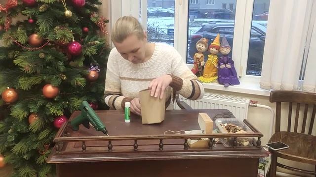 ? Мастер-класс по декоративно-прикладному искусству | Крафтовый пакет своими руками смотреть онлайн