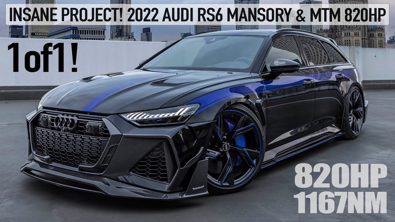 INSANE! 1of1 2022 AUDI RS6 MANSORY & MTM FUSION PROJECT - 820HP_1167NM_2.9 SECON смотреть онлайн