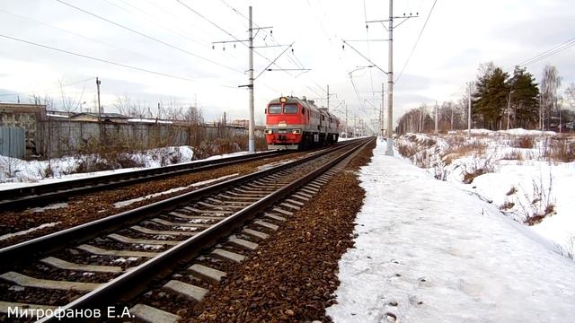 Тепловоз 2М62У-0030 (ТЧЭ-2) следует резервом. смотреть онлайн