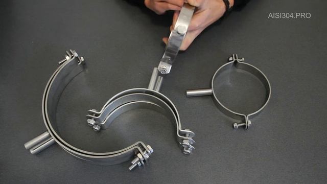 Хомут нержавеющий для крепления трубы смотреть онлайн