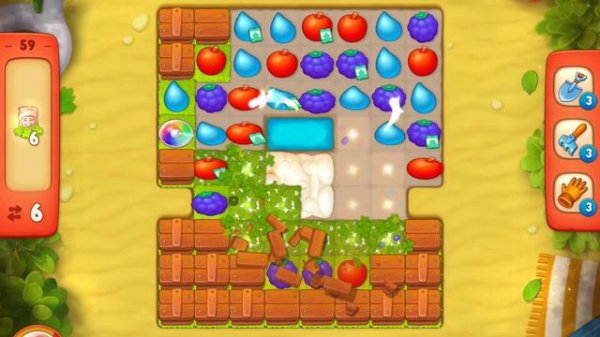 GardenScapes Level 59 no boosters